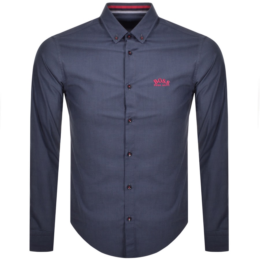 Alternative Image for ProductBOSS Biado R Long Sleeved Shirt Navy1